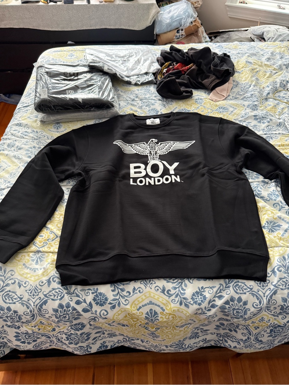 BOY LONDON Black Logo Crewneck Sweatshirt
